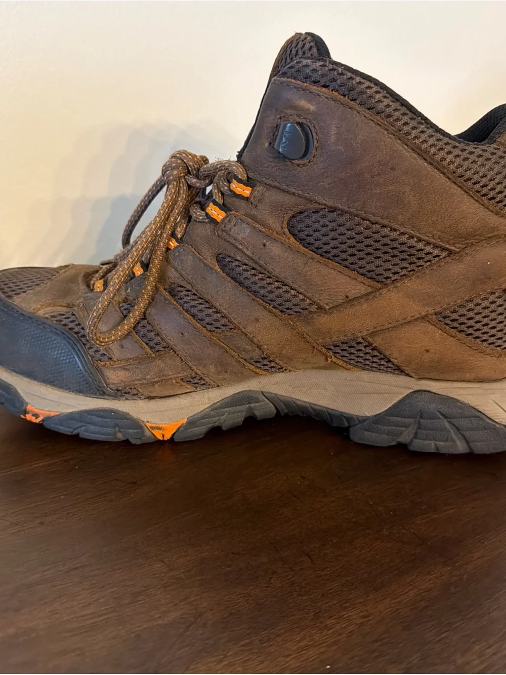 Merrell MOAB Waterproof Mid Comp Toe Work Boot Brown Size 11 NO Insole
